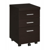 Coaster Furniture 800903 Skylar 3-drawer Mobile Storage Cabinet Cappuccino